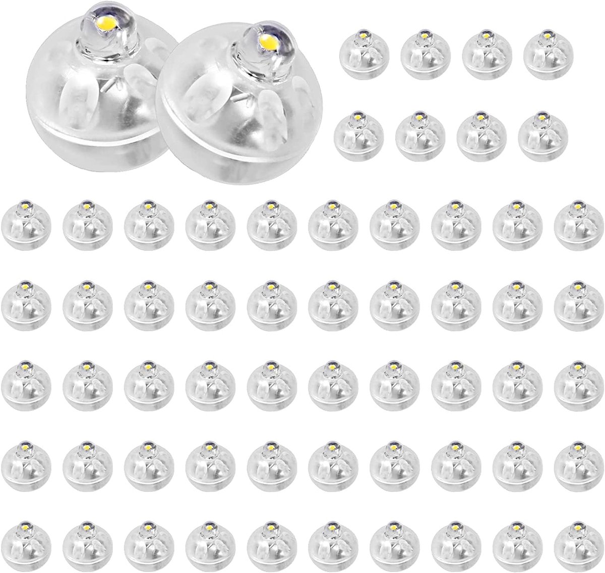 Ballonlichten 60 Stuks - Ronde LED Lichten - Koud Wit - Creëer een sfeervolle ambiance - ShopVlot