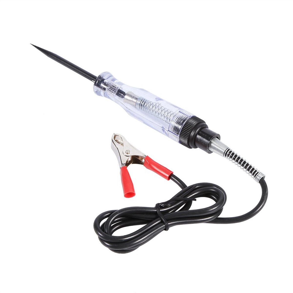 Voltage tester 6V 12V 24V DC - met indicatorlamp - 96cm draad - veilig en praktisch voor stroomcircuits - ShopVlot