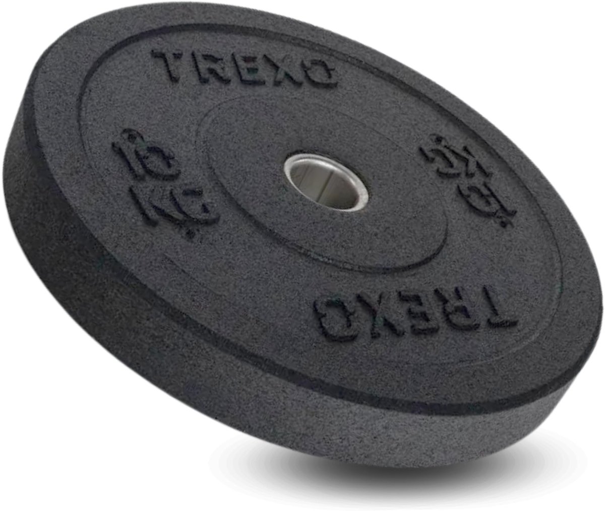Halterschijf 10 kg - rubberen materiaal - duurzame fitnessschijf - ideaal voor krachttraining - ShopVlot