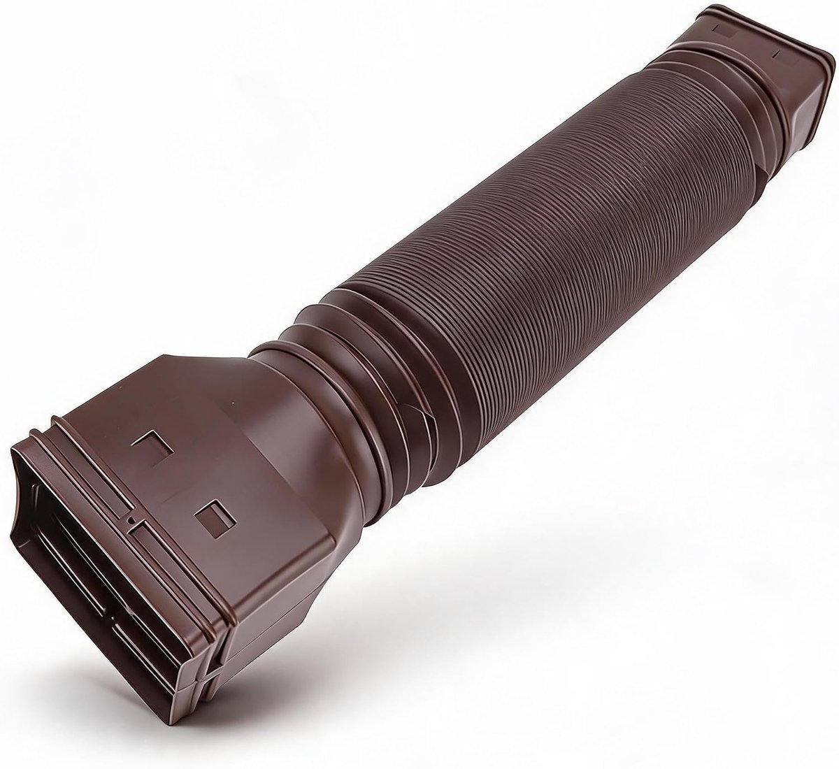 Afvoerpijpverlengstuk flexibel 20inch-59inch - universeel bruin - duurzame aansluiting - voorkomt overstromingen - ShopVlot