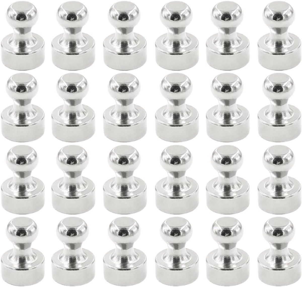 Magneten sterk 24 stuks - Neodymium magneet - Extra sterke mini-magneten - Ideaal voor prikborden - ShopVlot
