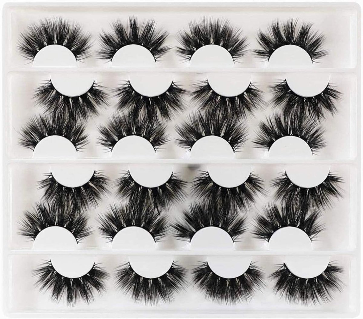 Valse wimpers Dramatisch 18mm - handgeknoopte synthetische vezels - herbruikbaar tot 10 keer - comfortabel in gebruik - ShopVlot