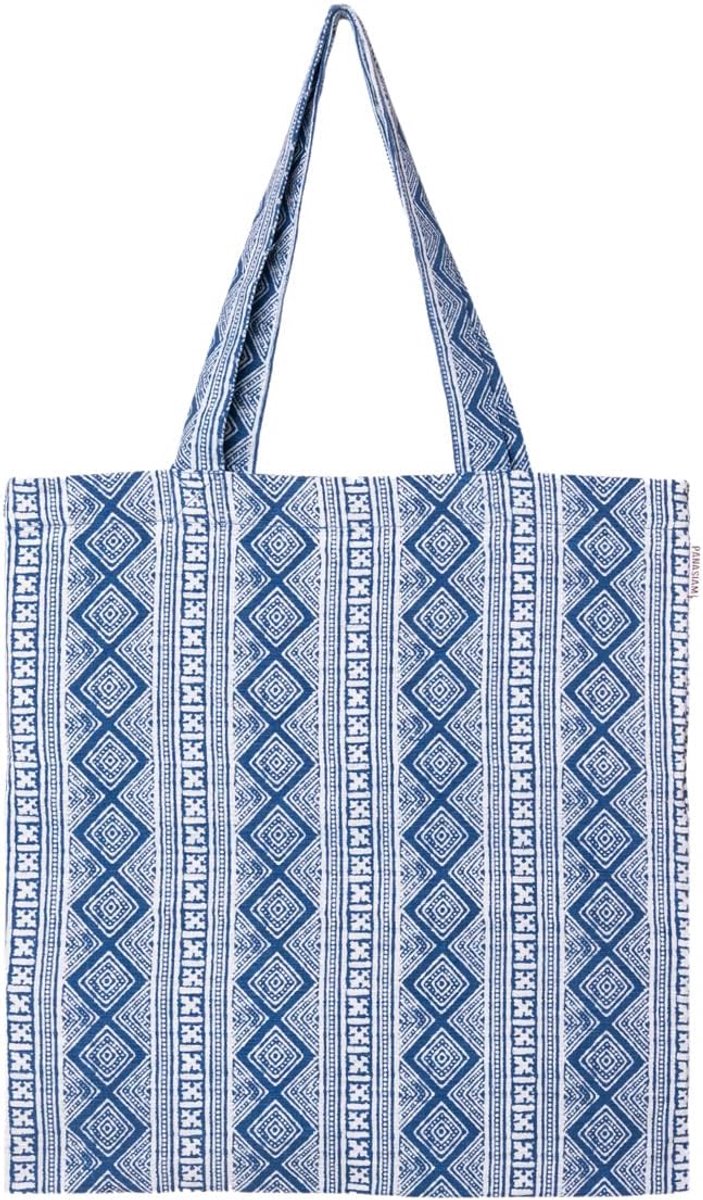 Katoenen tas jute tas - diverse kleurpatronen - milieuvriendelijk - ideaal voor boodschappen - ShopVlot