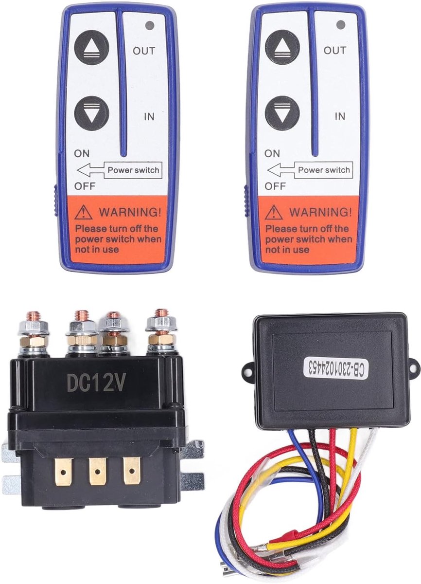 Seilwinde 12V 250A - Draadloze Afstandsbediening - Winch Relay Set - Veilig op afstand bedienen - ShopVlot