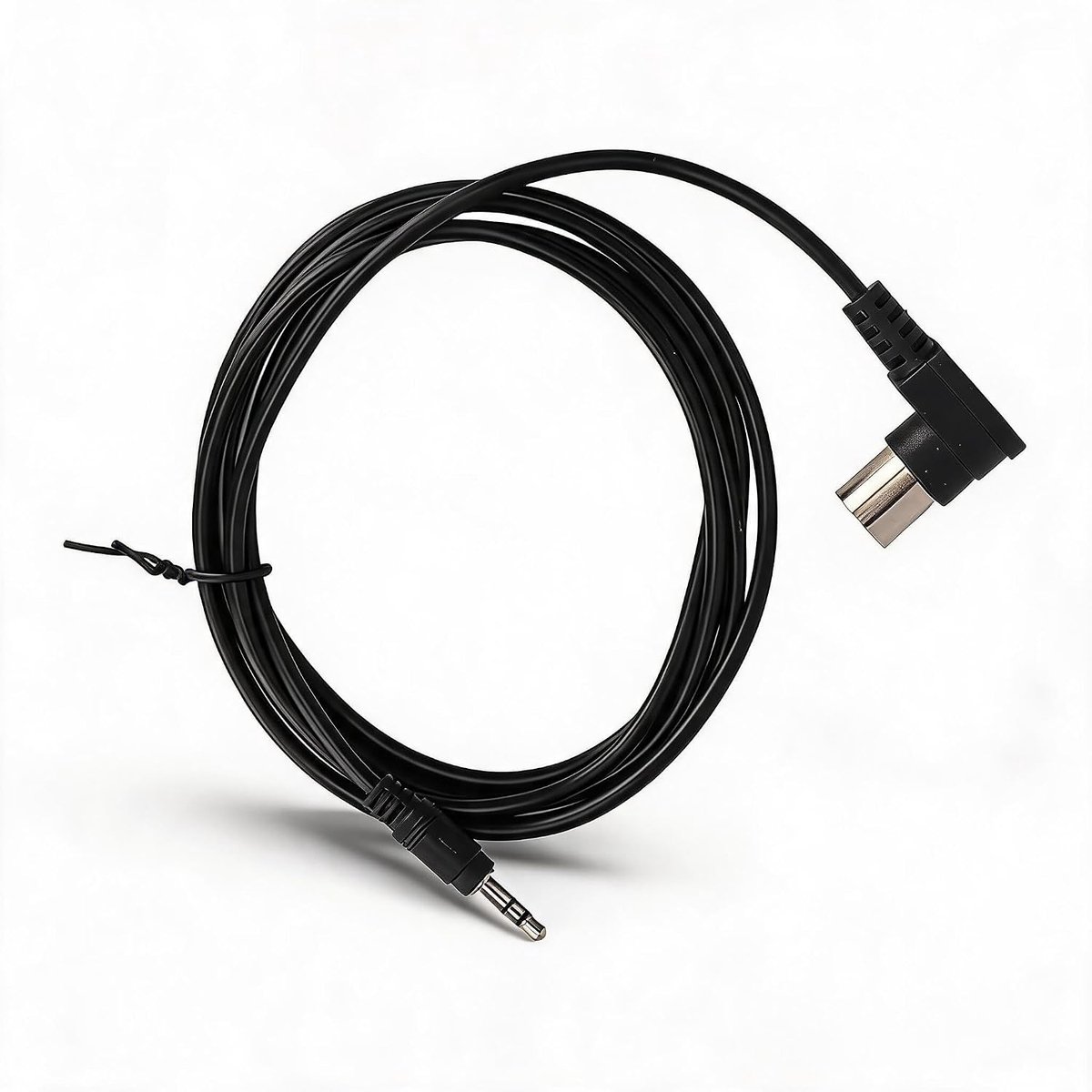 AUX kabel 8 DIN naar 3.5mm - 1.8M audio kabel - rechtse hoekconnector - ideaal voor beperkte ruimtes - ShopVlot