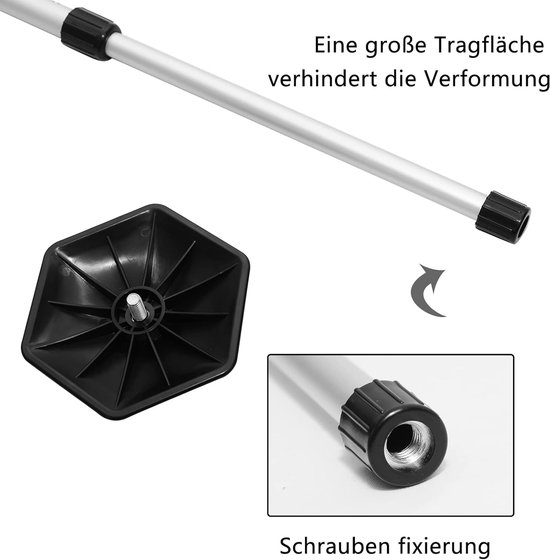 Golf reizen golf reistassen steunstang aluminium golf steunstang zeshoekig slagvast golf reishoes flexibele golf club reizen ondersteuning bescherming stick bar van GOLF — afbeelding 2