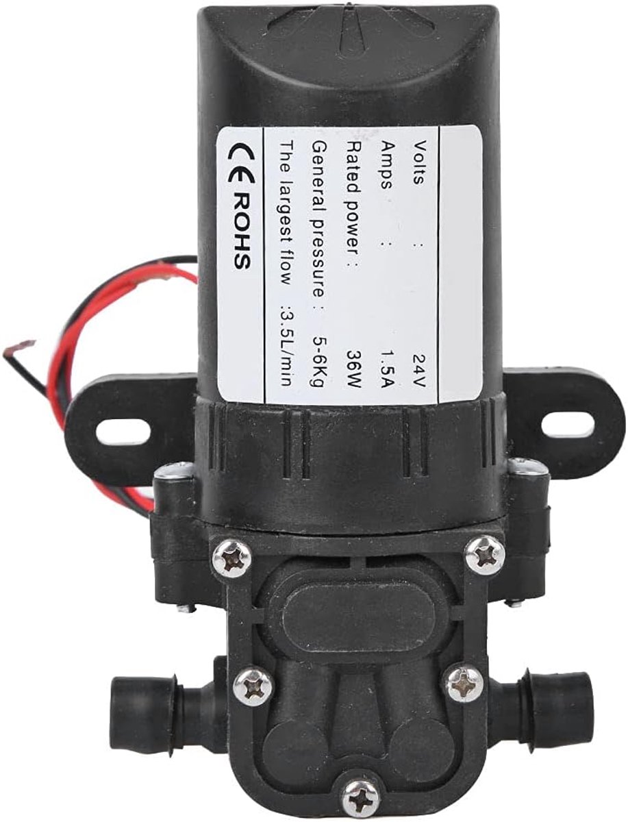 Miniatuur DC Diafragma Pomp 36W DC24V - Hoge Druk Waterpomp - 3.5L/min Capaciteit - Ideaal voor Aquaria en Campers - ShopVlot