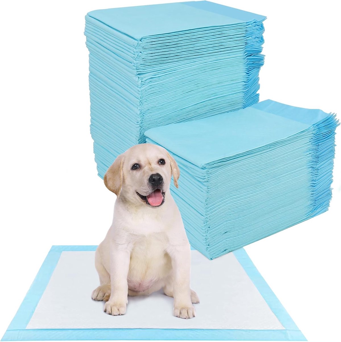 Training pads voor honden en puppy's 33 x 45 cm - 100 stuks - 5-laags ontwerp - lekvrij en geurabsorberend - ShopVlot
