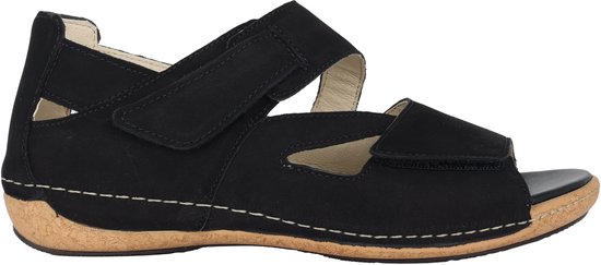 Waldläufer Heliett - dames sandaal - zwart - maat 42 (EU) 8 (UK)