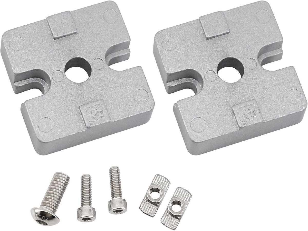 (2 PCS) 4040 Series T Slot Accessories Aluminum Extrusion Connector Angle Bracket Extrusion Profile Plate Joiner with - ShopVlot