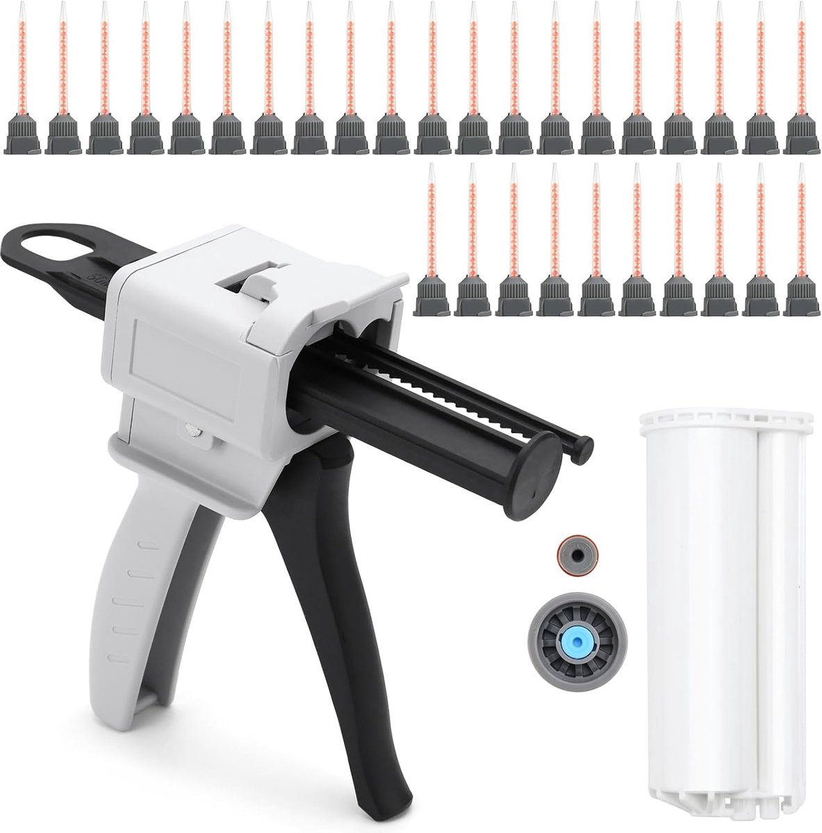 ELNLE 2K Glue Gun 10:1 Dosing Gun 50ml AB Epoxy Glue Gun Handle Mixing Glue, Pressure Gun Kartuses Gun Glue Gun for - ShopVlot