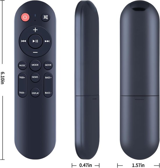 Soundbar Replacement Remote Control for MEVOSTO 2-in-1 D7H 2.1CH Soundbar - ShopVlot — afbeelding 4