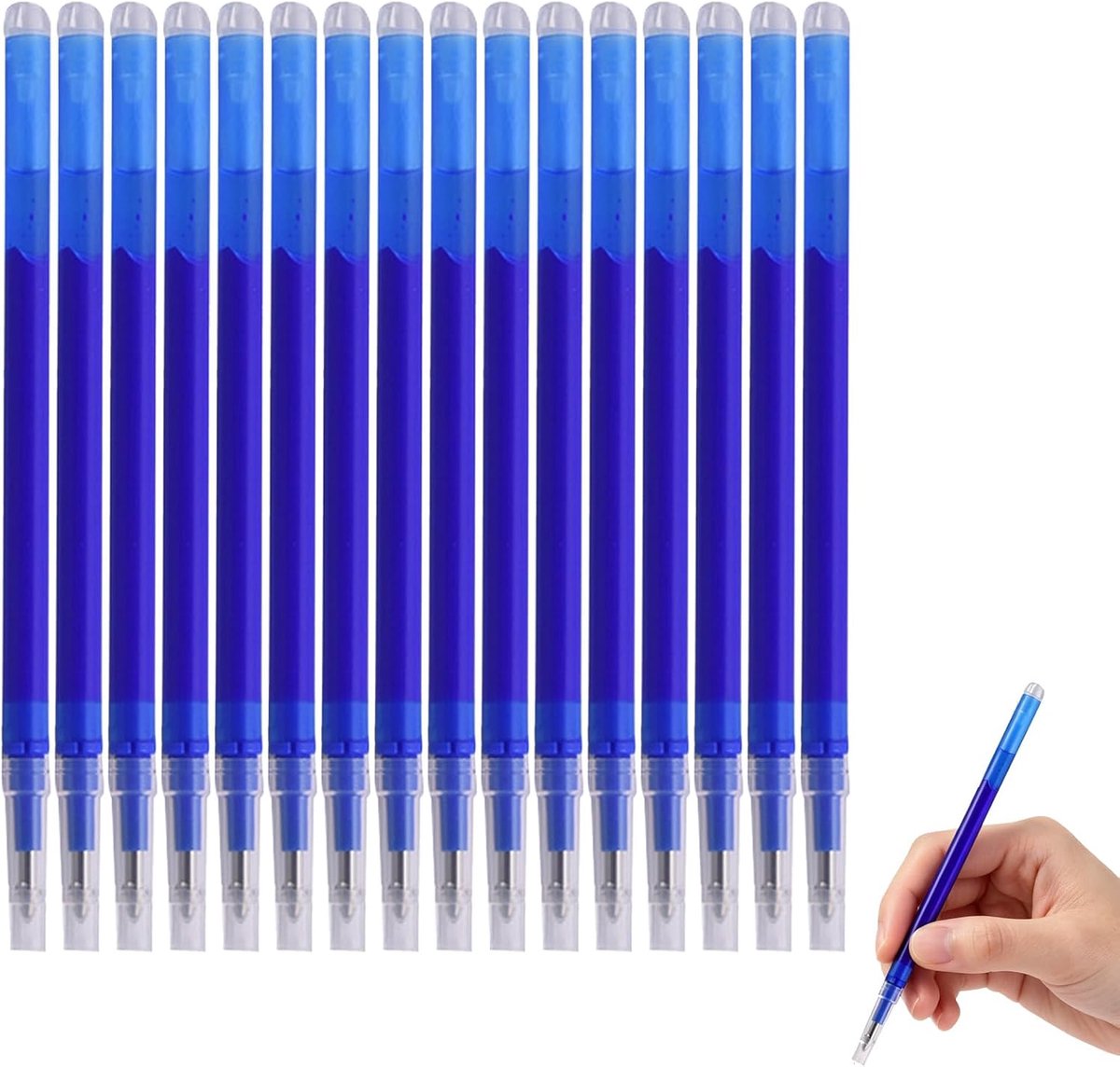 16 uitwisbare navullingen 0,7 mm blauw voor Pilot FriXion Ball, uitwisbare penvullingen voor Pilot FriXion Ball - ShopVlot