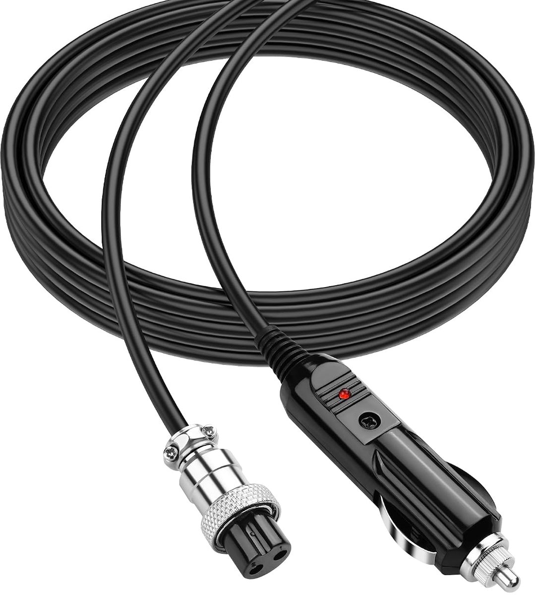 SinLoon 16AWG Cigarette Lighter GX16 2 Pole Cable 12V Male to Female Connectable Industrial Round Connector Aviation - ShopVlot