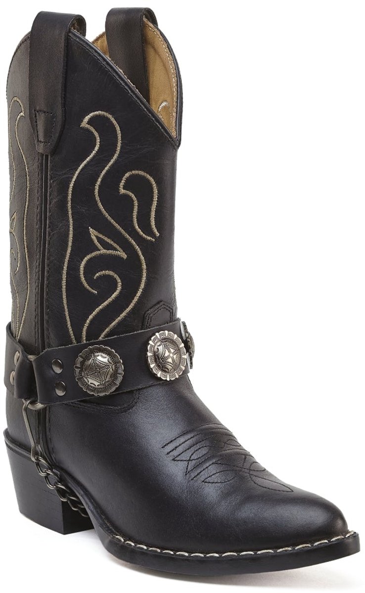 Bootstock Bobby Cowboylaarzen - Kinderen - Zwart - Leer