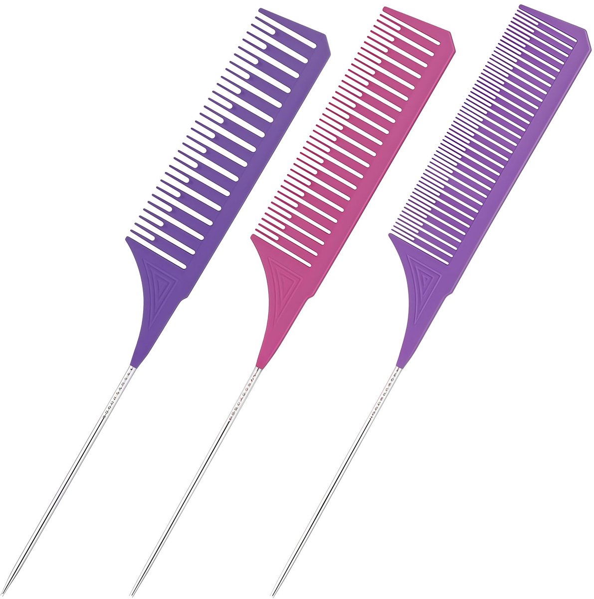 Solidchoice - Professionele Set van 3 Streepkammen voor Kappers