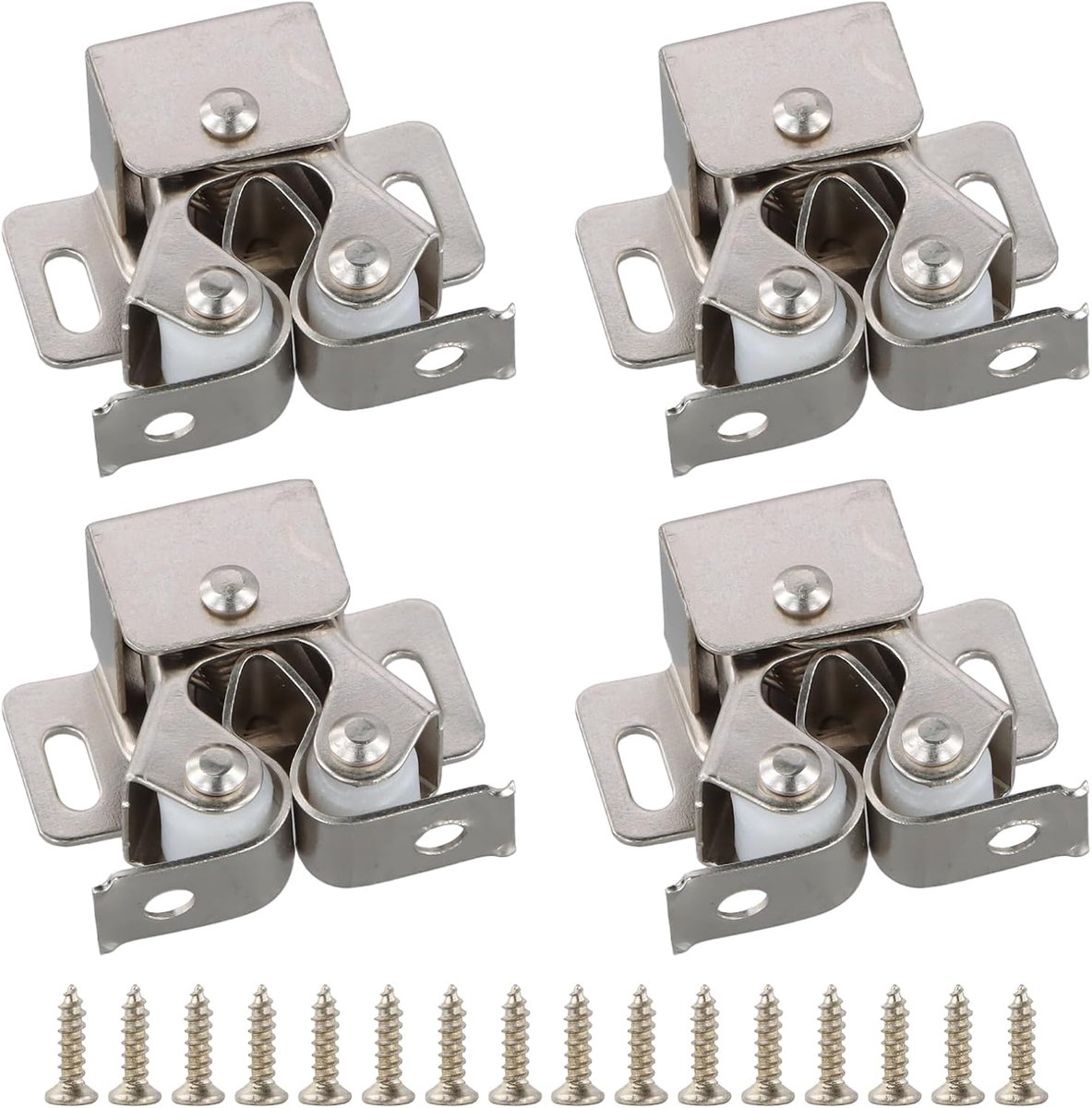 Deursluitingen 4 stuks - koudgewalst staal - dubbel rollende deurvangers - duurzame constructie - ShopVlot