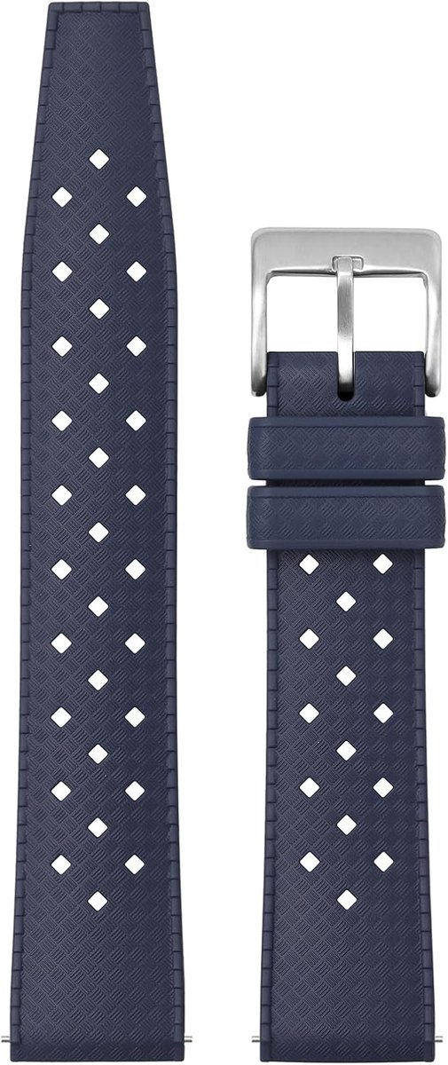Rubberen horlogeband 20mm - IWC-FKM - waterbestendig - ideaal voor sporters - ShopVlot