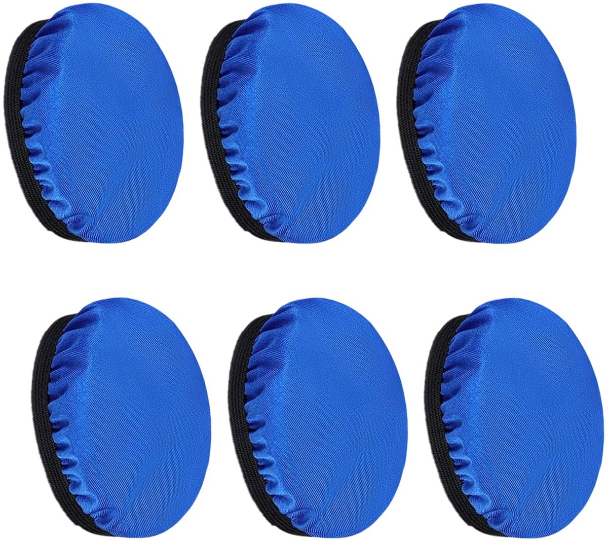 Solidchoice - Set van 6 Wasbare Lycra Oorkappen voor Hoofdtelefoons