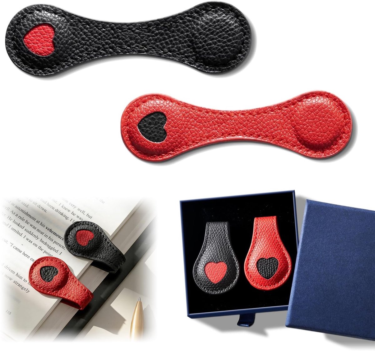 Solidchoice - Set van 2 Magnetische Leerboekenleggers in Cadeauverpakking