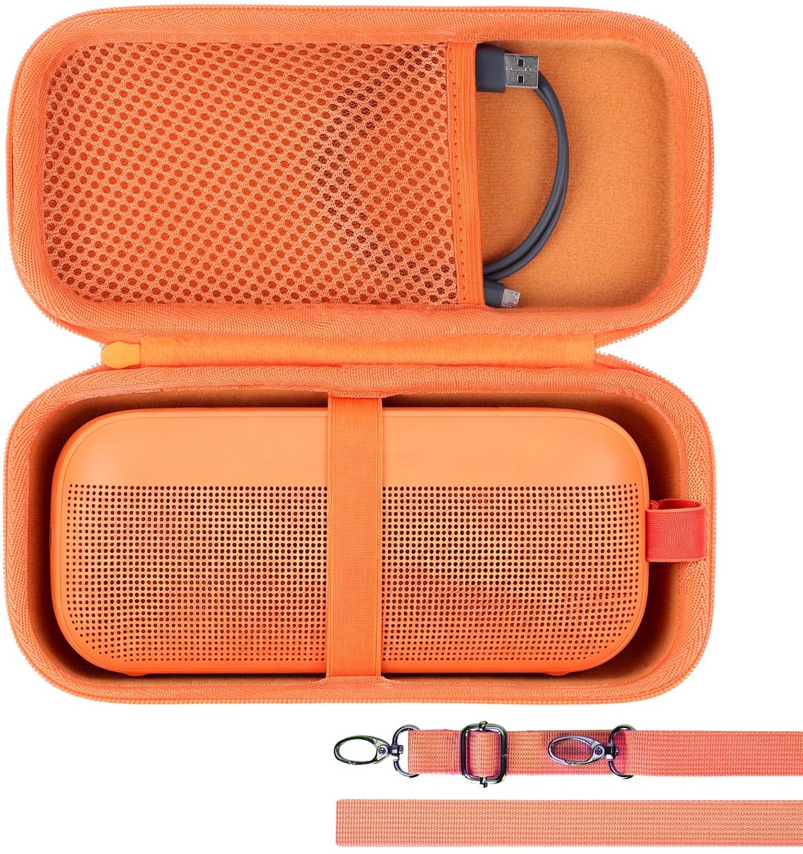 Solidchoice - Hard Hoesje voor Draagbare Luidspreker - Oranje