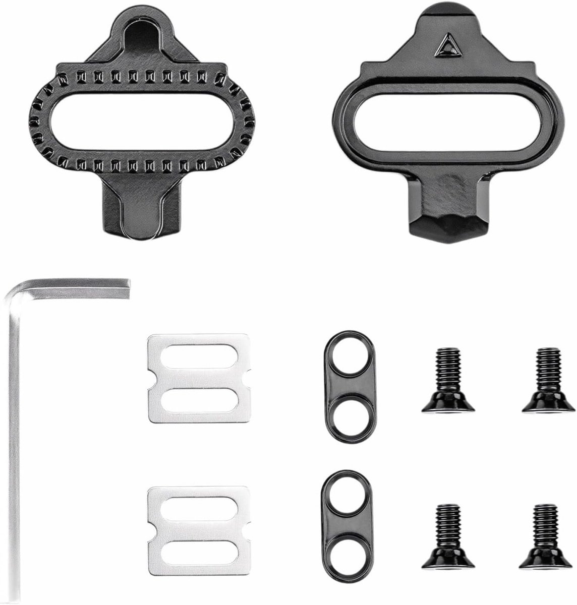 SPD Cleats Set met antislip platen - Shimano MTB pedalen compatibel - Voor 2-holes fietsschoenen - ShopVlot