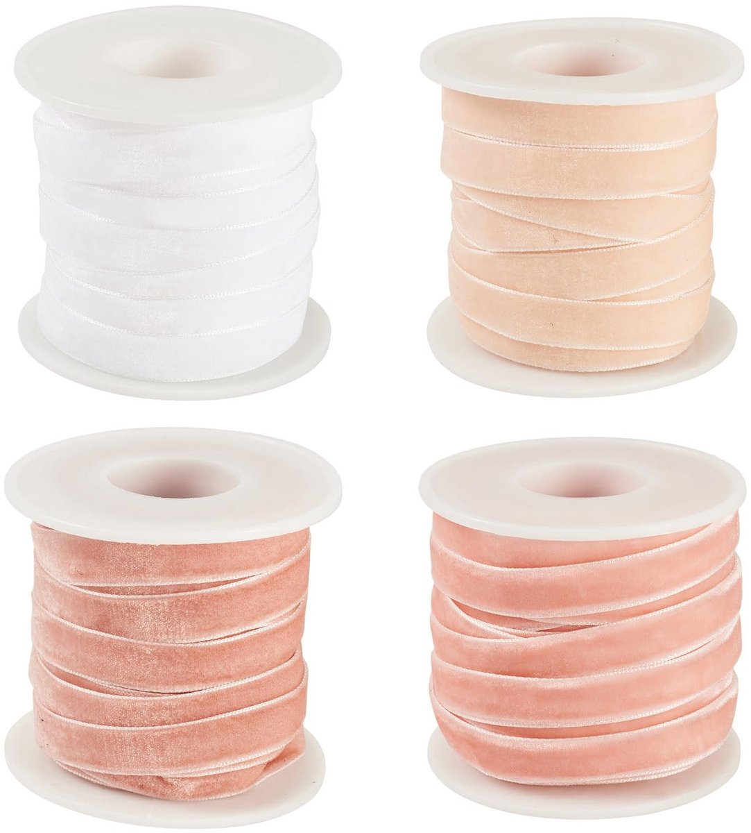 Solidchoice - Velvet Ribbons Set van 4, 40 Yards voor Cadeauverpakking