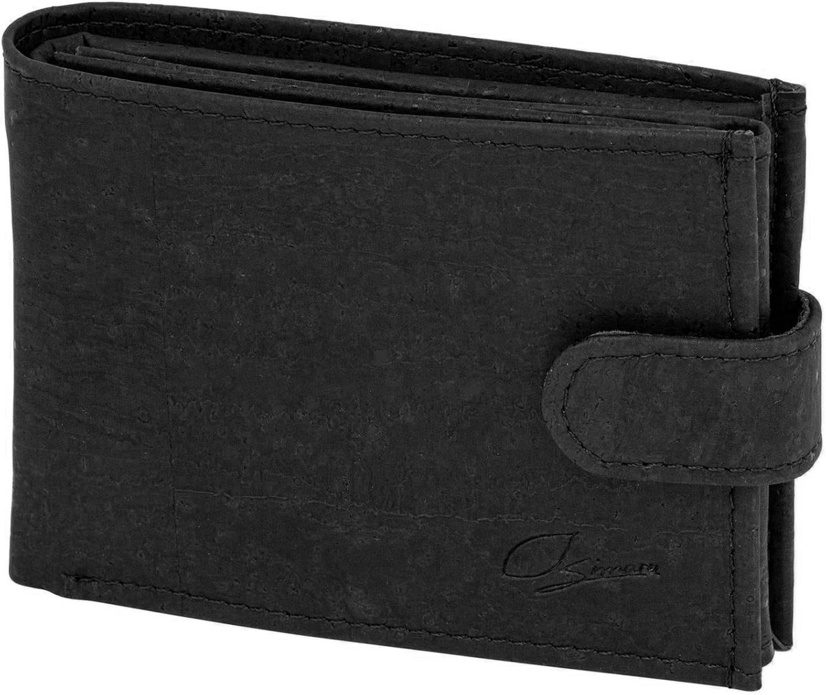 Cork Wallet Unisex Compact - Zwart - RFID Bescherming - Organiseer je kaarten - ShopVlot