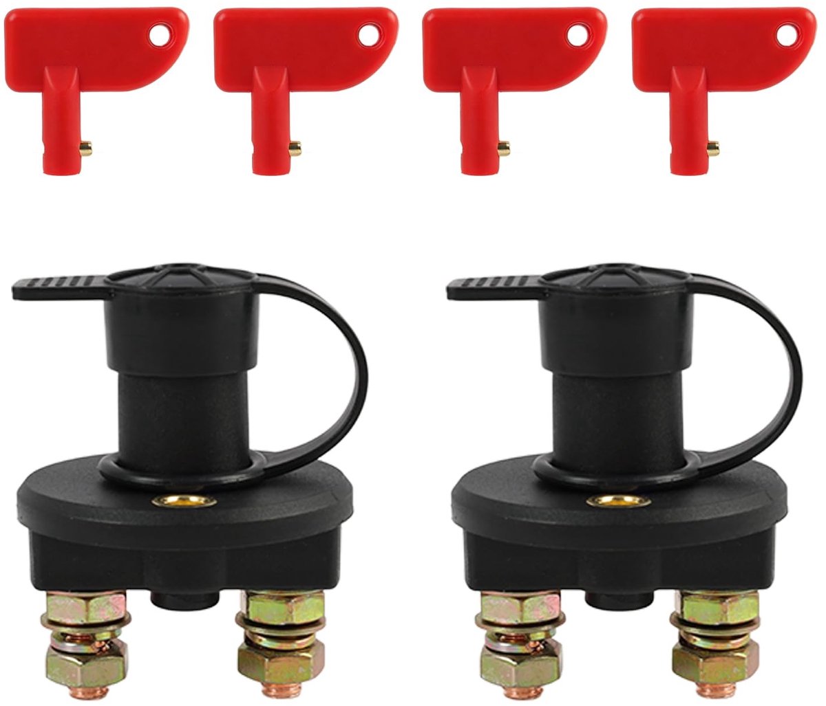 Solidchoice - Set van 2 Batterijscheidingsschakelaars voor Auto en Boot