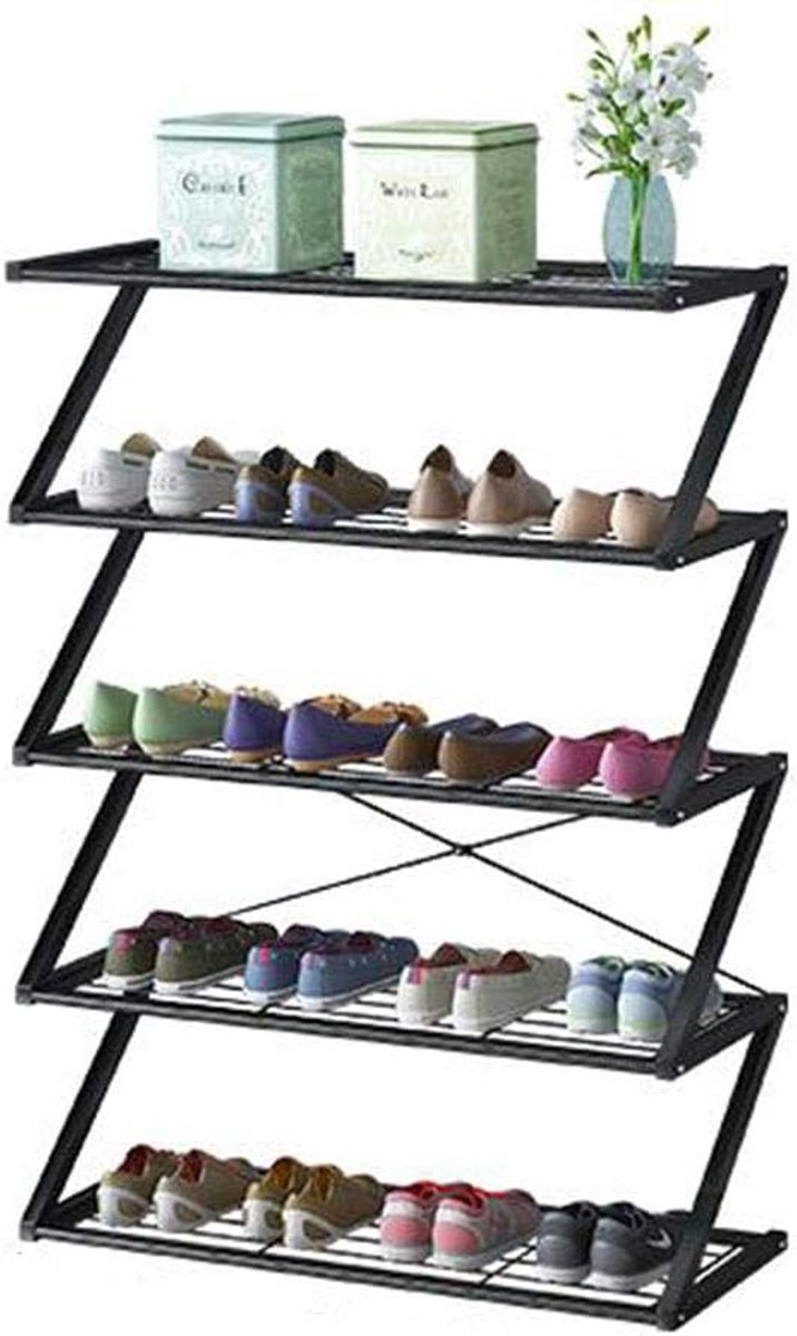 Schoenenrek 5-laags - Stapelbaar voor 20 paar - Stabiel en duurzaam - Perfect voor slaapkamer en entree - ShopVlot