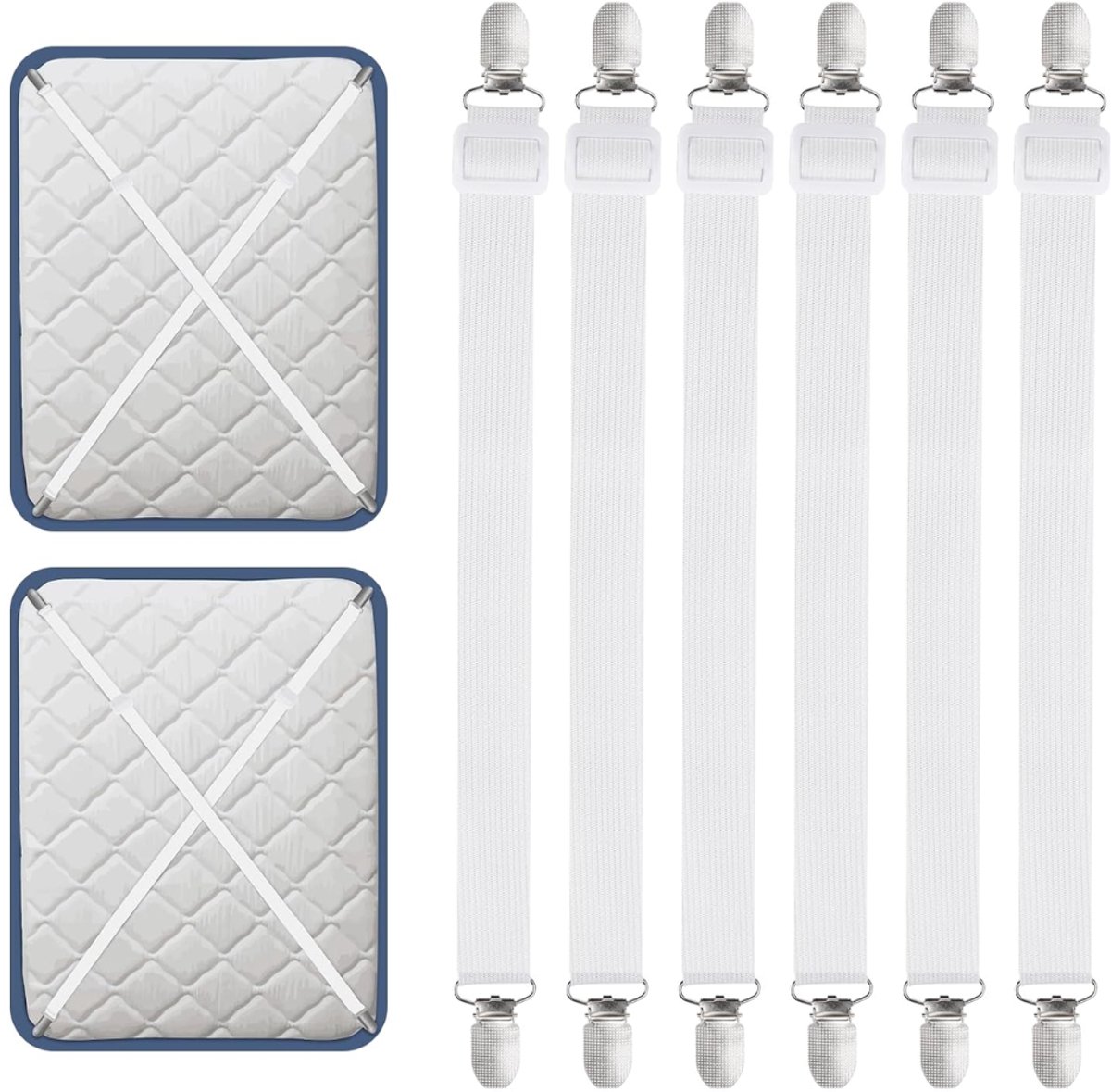 Zavio® Hoeslakenspanners - Lakens Vast - Bed Netjes Houden - Driehoekig Design