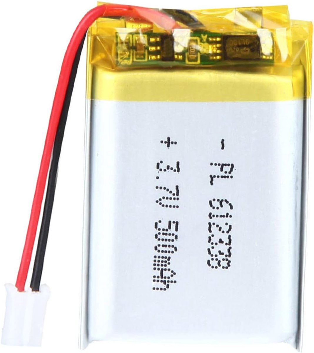 3.7 V 500 mAh Battery 612338 Lithium Polymer Ion Lithium-Ion Li-Po Battery with 2P-PH Connection with 2 mm Grid Size - ShopVlot