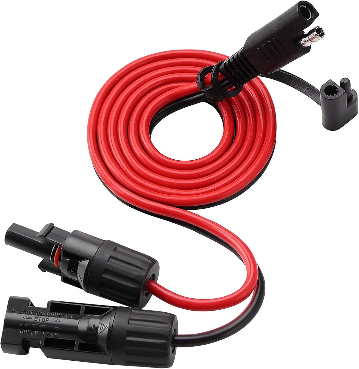 1m 12AWG Solar Panel Connector to SAE Adapter Cable, Solar to SAE PV Extension Cable, for Motorhome, Caravan, Battery - ShopVlot