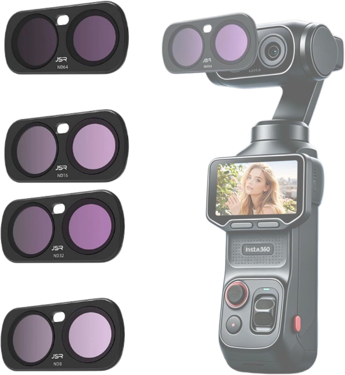 Filter For Insta360 Luna Ultra, Lens Protection Lens Filter Kit Camera Accessories for Insta360 Luna Ultra(ND8 ND16 - ShopVlot