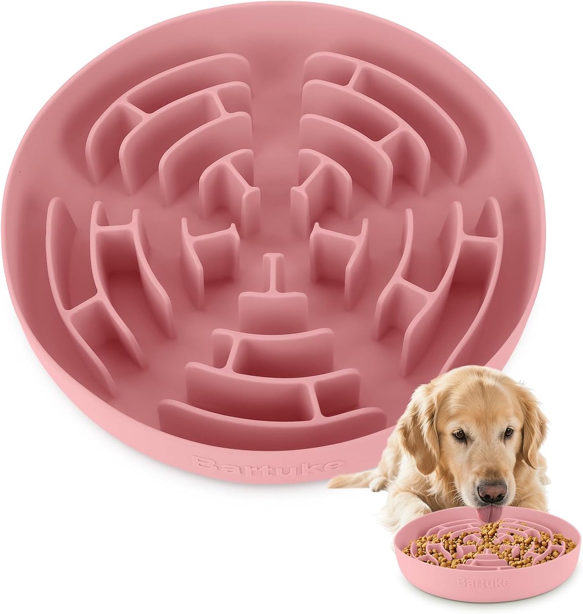 Voerbakken siliconen groot - antislip met sterke zuignap - veilig voor langzaam eten - geschikt voor grote honden - ShopVlot
