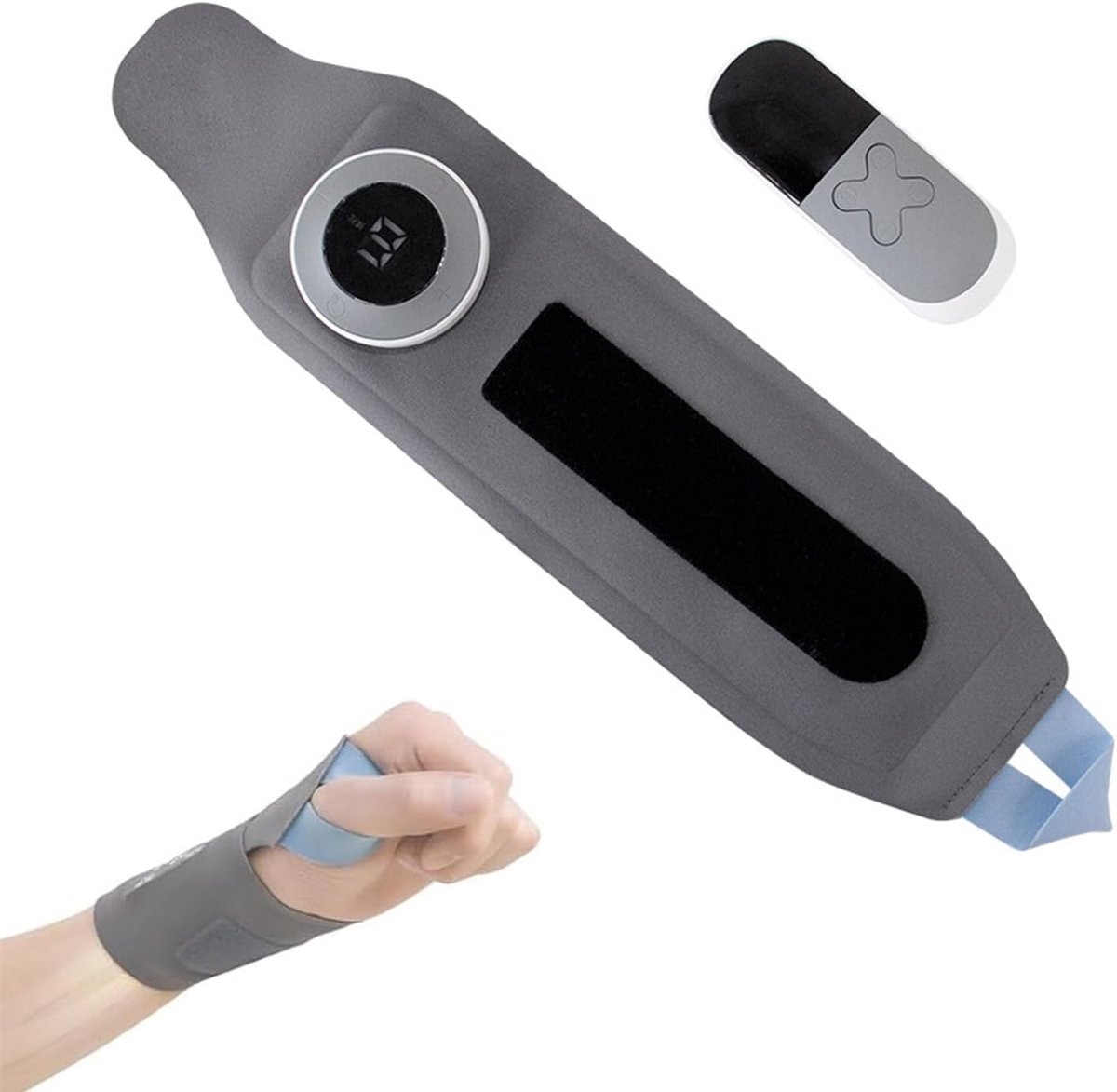 Wrist massager met warmte - draadloos - 6 modes en 19 intensiteiten - verlichting van polspijn - ShopVlot