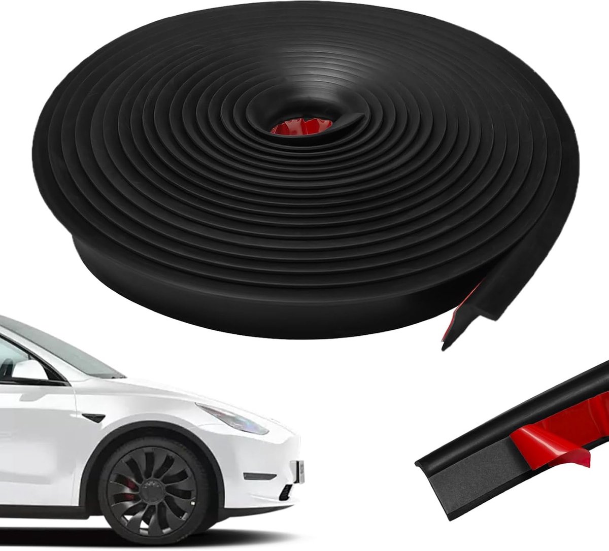 Mudguard 6 m - robuuste rubber strip - voor fiets en auto - bescherming tegen modder - ShopVlot