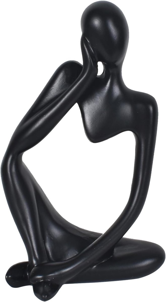 Denkerbeeldje - abstracte sculptuur - hoogwaardige hars - stijlvolle interieurdecoratie - ShopVlot