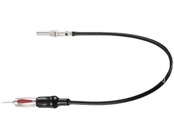 Auto Radio Antenne Verlengkabel Adapter - ISO naar DIN Mannelijk - 25cm - Geschikt voor voertuigen - ShopVlot