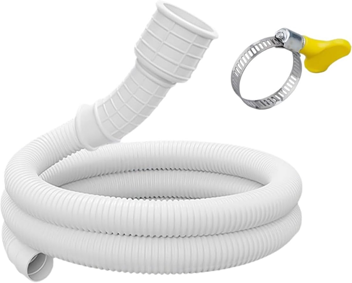 Waterpijp afvoerslang 1m - flexibel kunststof - compatibel met wasmachines en airco - duurzame kwaliteit - ShopVlot