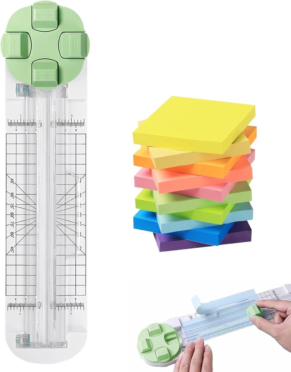 Papier snijder 4-in-1 - duurzaam ontwerp - met antislip onderkant - efficiënt snijden voor foto's - ShopVlot
