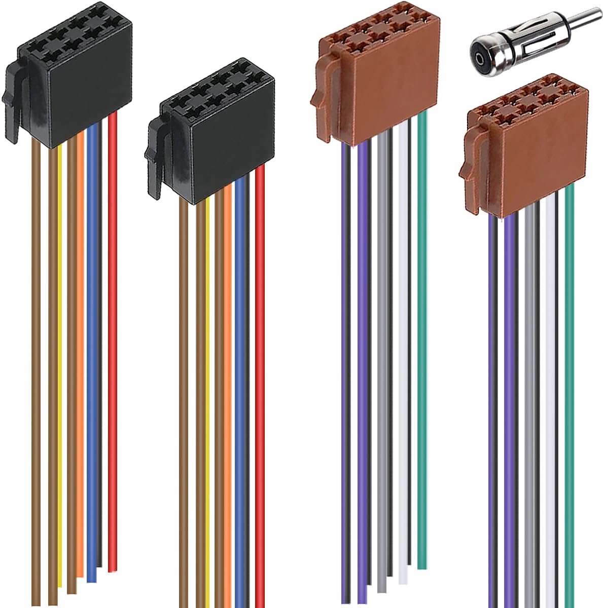 2 paar 16-pins ISO-radio bedradings adapter Autoradio ISO-bedradingsadapterconnector, voor VW, voor Citroën 308, voor - ShopVlot