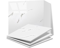 Vieshful Tegelstickers, 20 stuks, zelfklevende marmeren tegels, 30 x 30 cm, voor muren, waterdichte douchepanelen van - ShopVlot