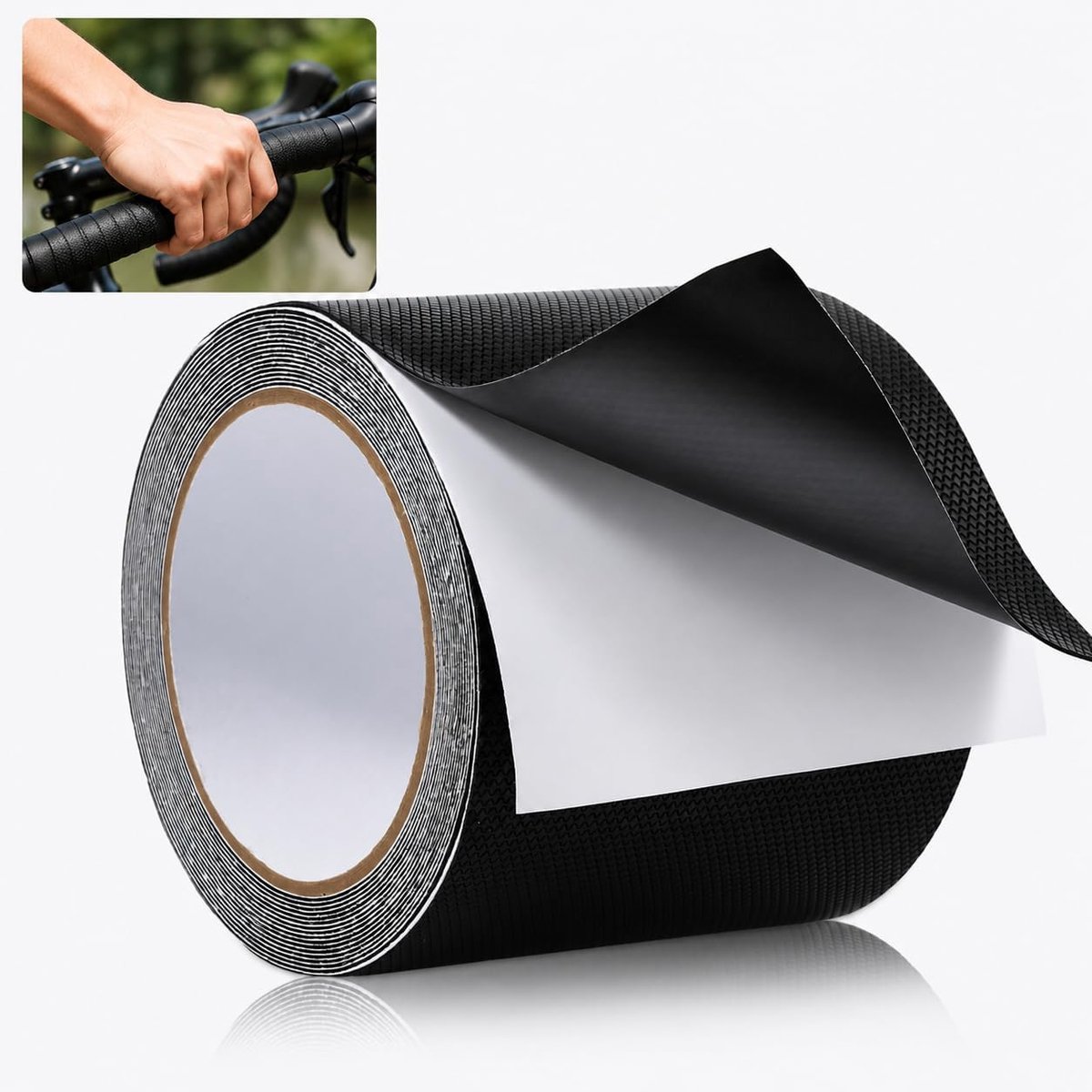Rubberen gripband, 10 cm x 5 m, antislip tape, rubber, zelfklevende rubberen tape, antislip, waterbestendig - ShopVlot