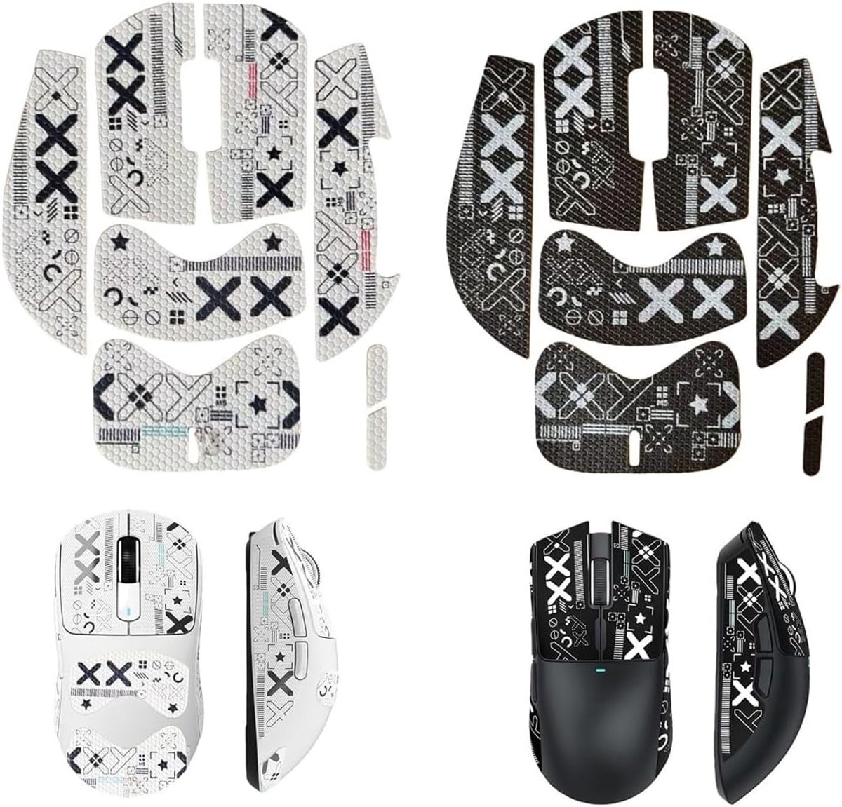2 stuks muisgriptape voor Logitech G Pro X Superlight 2, verbeterde grip en controle, zelfklevend, residuvrij voor - ShopVlot
