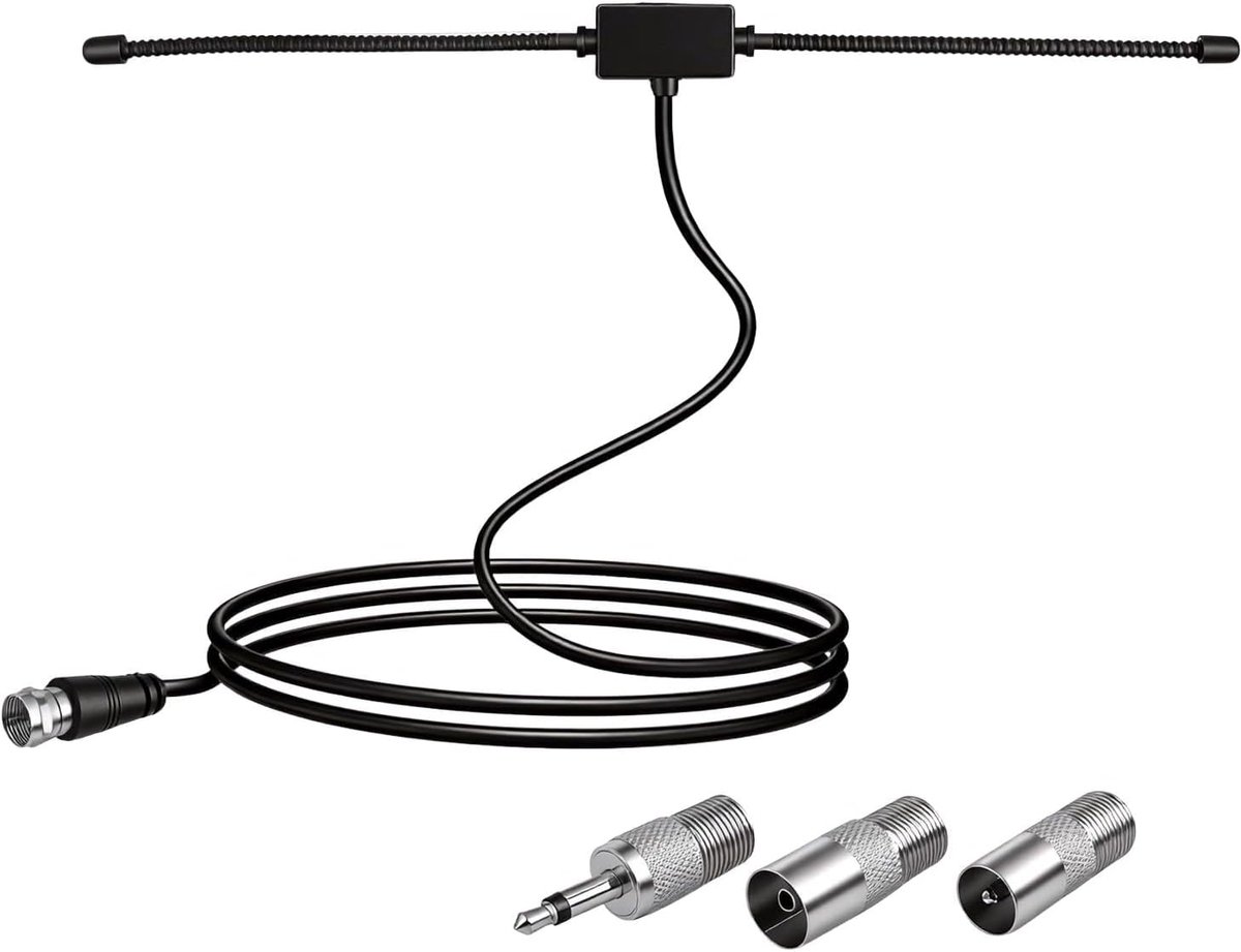 DAB FM Radio Antenne - Dipole Antenne met 3m Kabel - Verbeter ontvangst voor radio en audio - ShopVlot