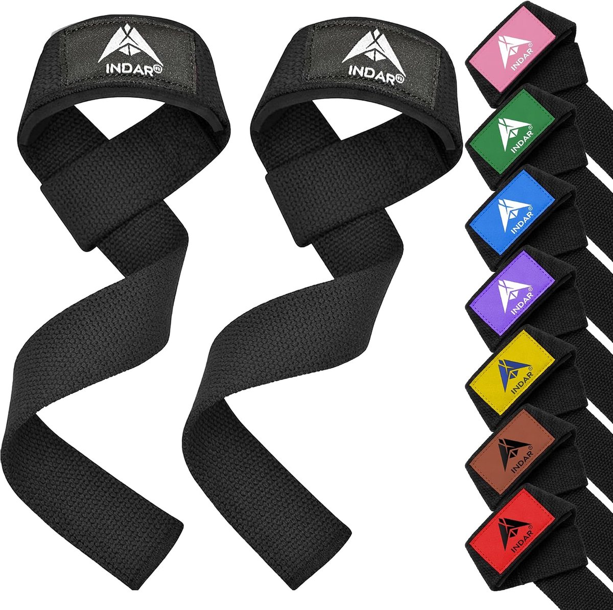 INDAR Professionele gymnastiekbanden met bekleding, gewichthefriemen voor powerlifting en deadliften, gym grip voor - ShopVlot