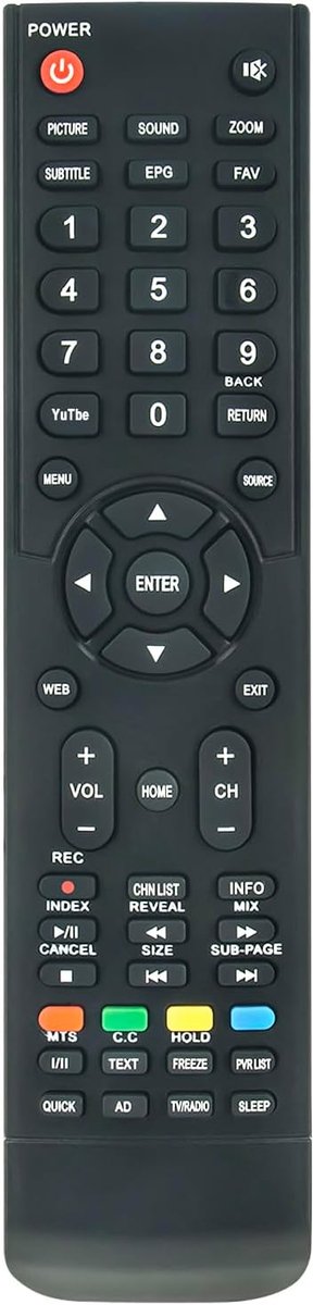 AULCMEET RM-C3311 New Replacement Remote Control fit for JVC LCD LED TV LT-43HW97U LT-49HW97U Remote Control - ShopVlot