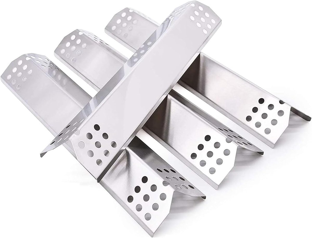 Grill heat plate 37 cm - RVS vlamdempers - vervangingsonderdelen voor Nexgrill en Grillmaster - ShopVlot
