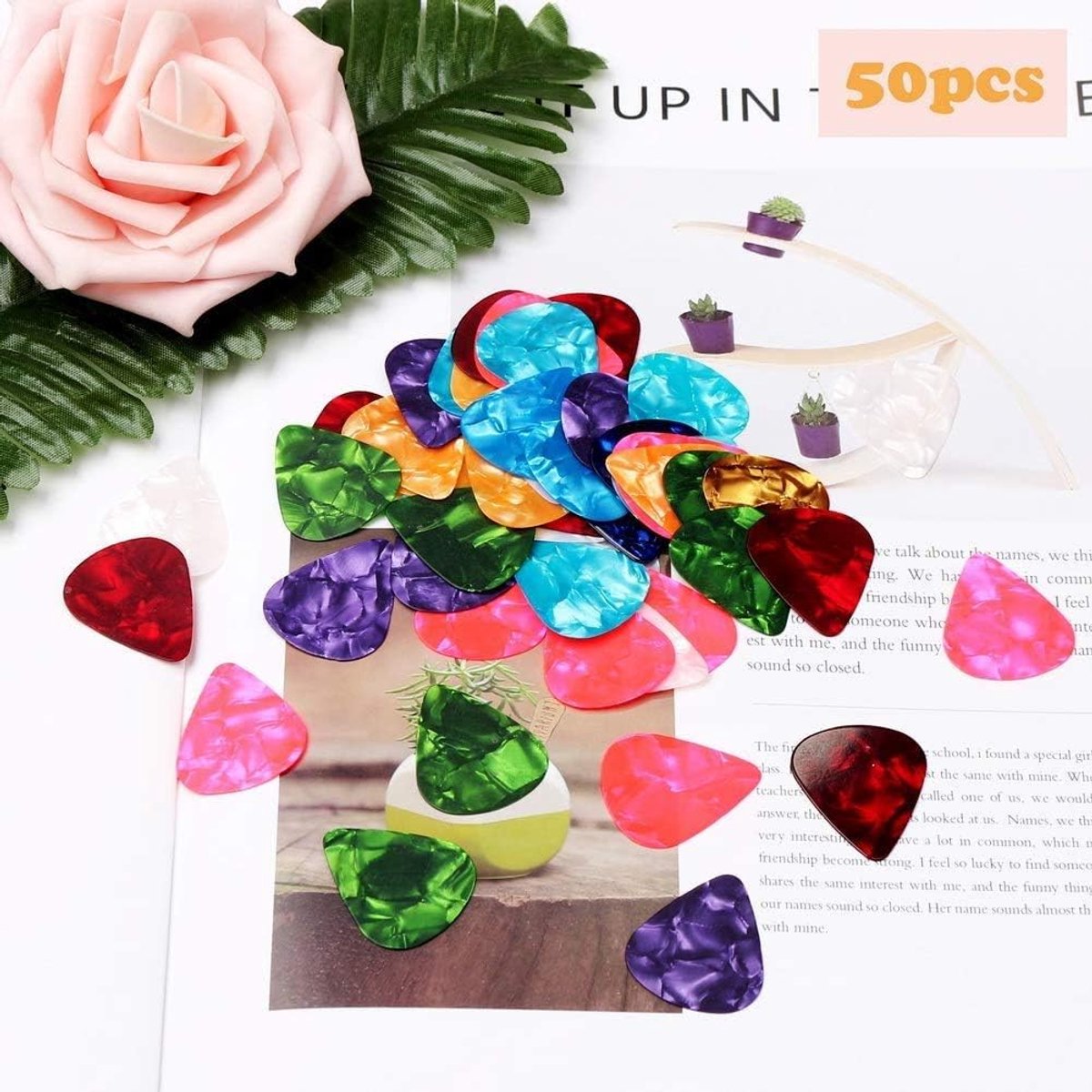Guitar Picks 30 Stuks - Celluloid Picks - Premium Kwaliteit - Perfect Geluid voor Gitaar - ShopVlot